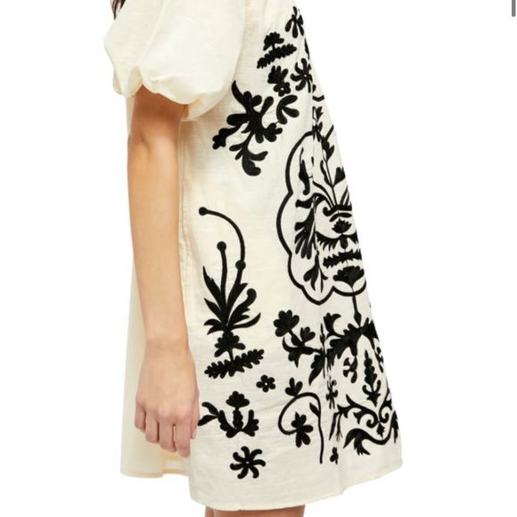 NWT Free People Boho Fiona Dress in Ivory Combo. Size M - Picture 2 of 8
